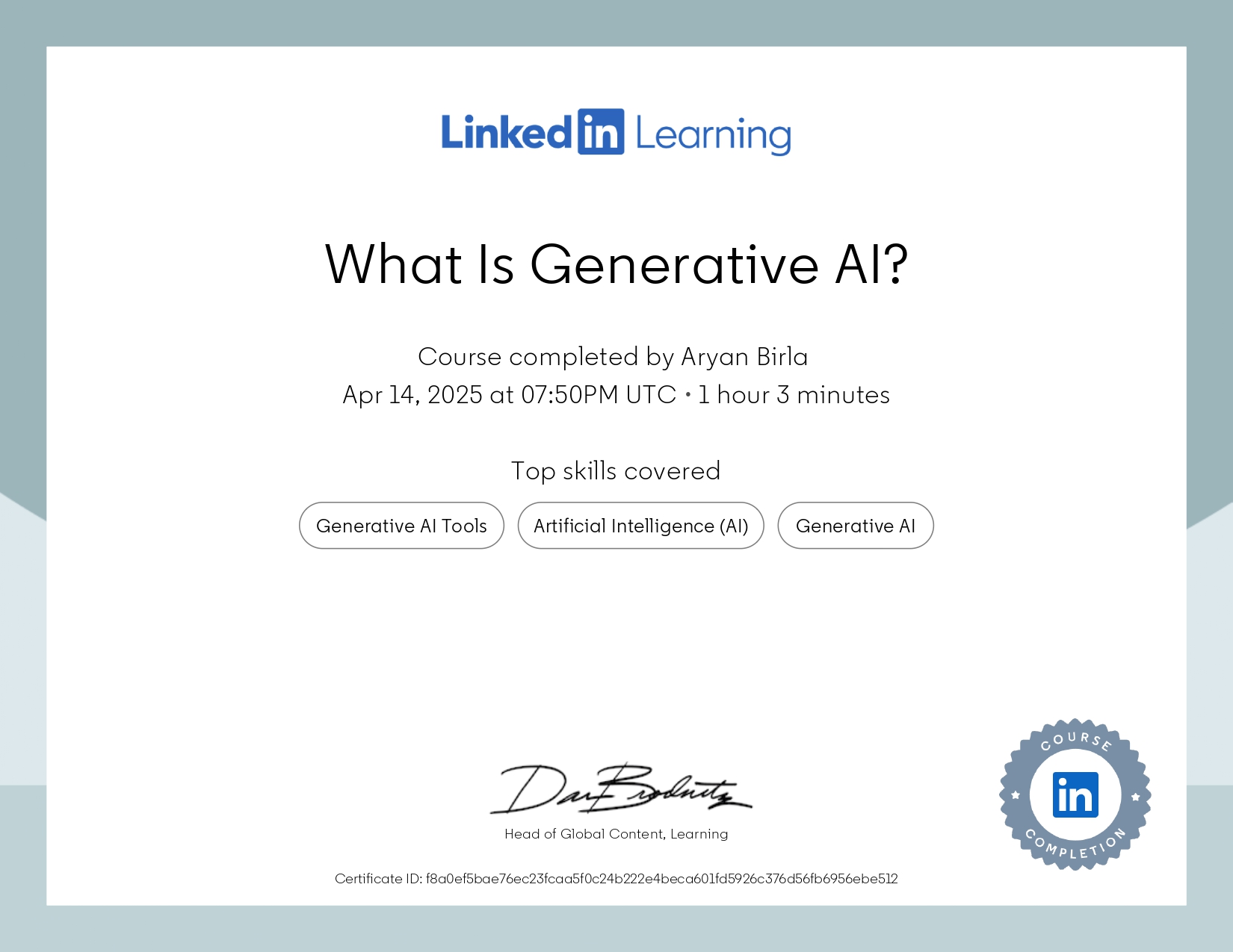 Certificate 2